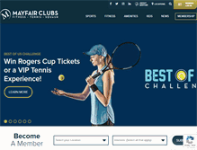 Tablet Screenshot of mayfairclubs.com